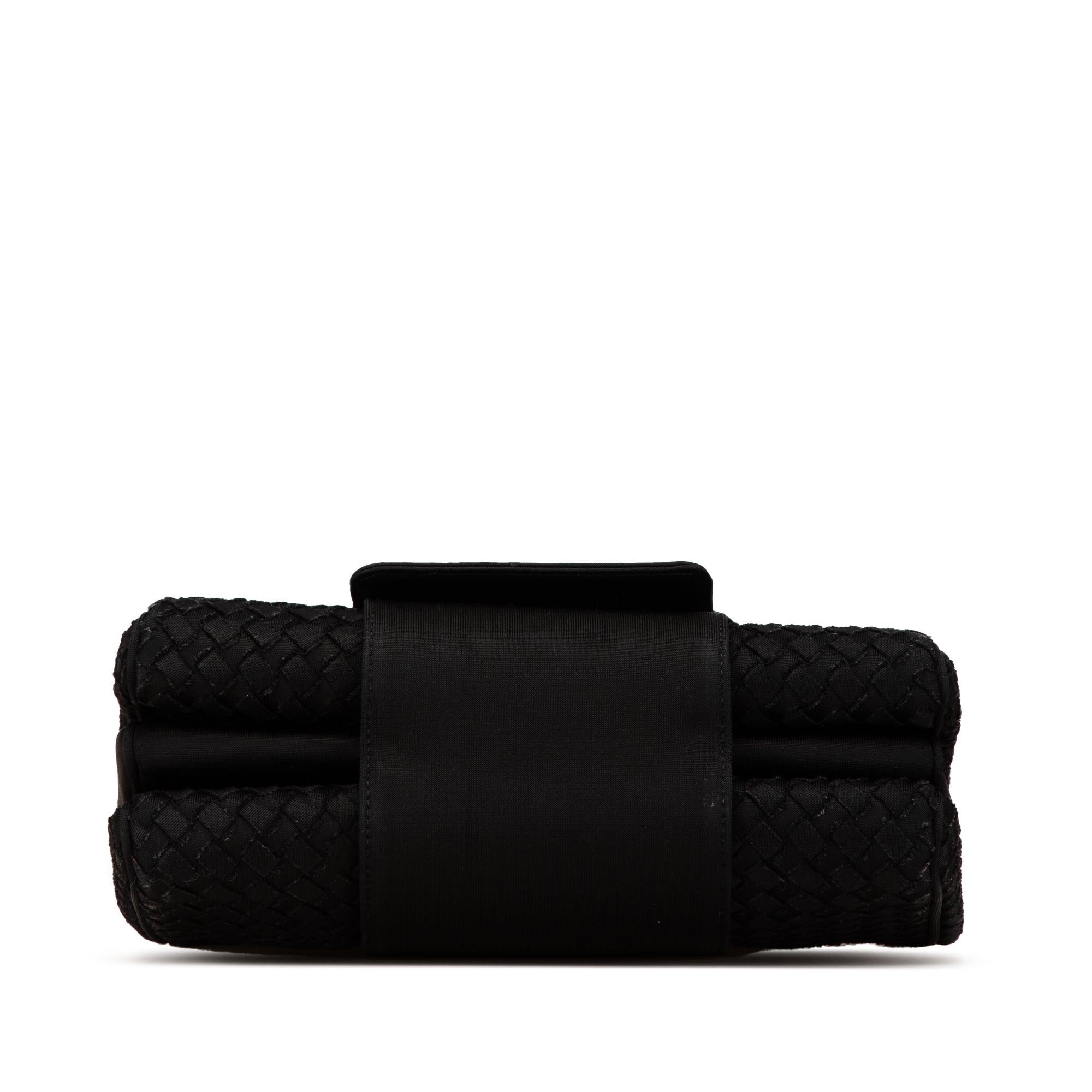 Canvas Intrecciato Buckle Flap