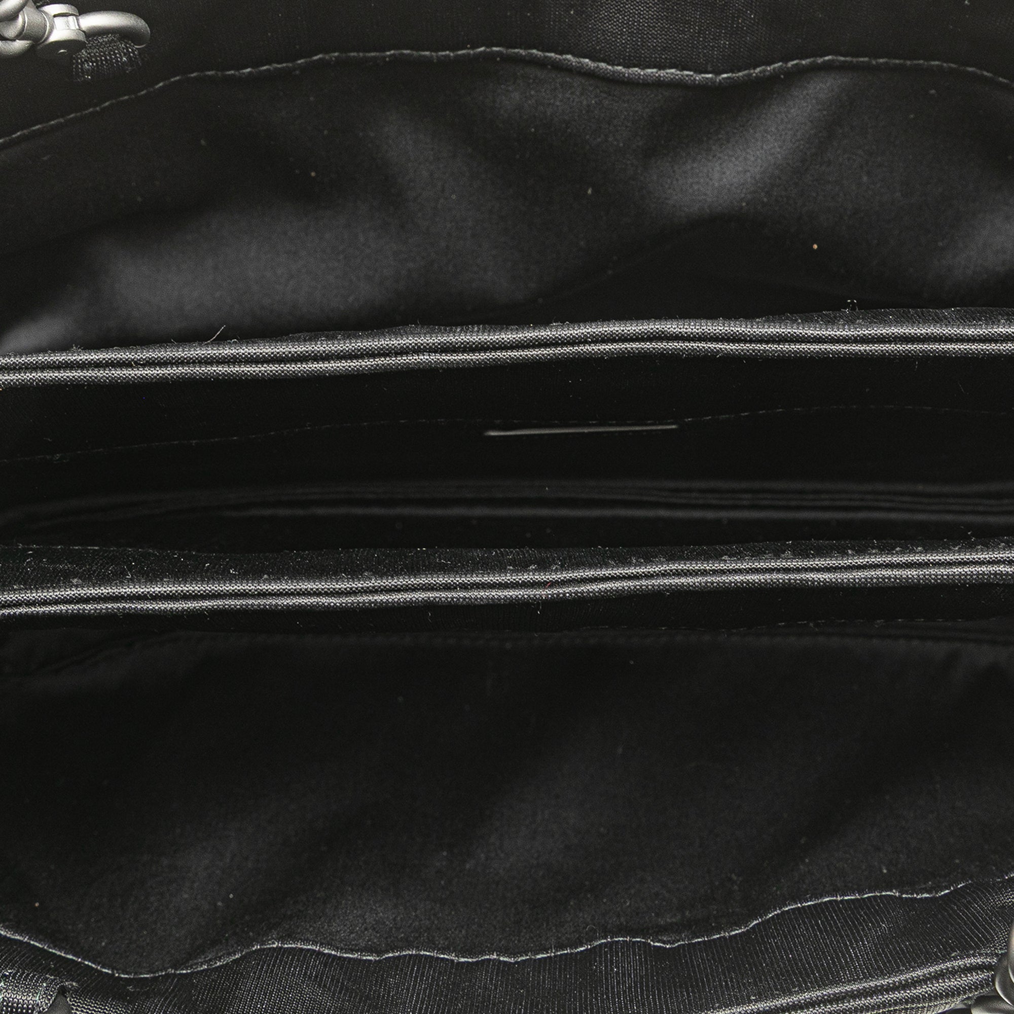Canvas Intrecciato Buckle Flap