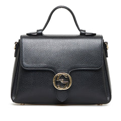 Dollar Calf Interlocking G Satchel