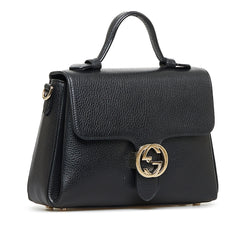 Dollar Calf Interlocking G Satchel