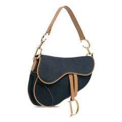 Medium Denim Saddle Bag