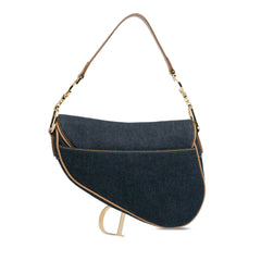 Medium Denim Saddle Bag