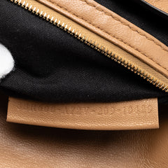 Zucca Embossed Leather Baguette Satchel