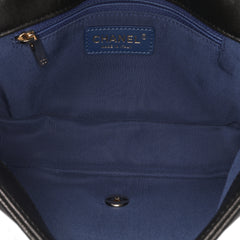 Small Bicolor Lambskin Mademoiselle Flap