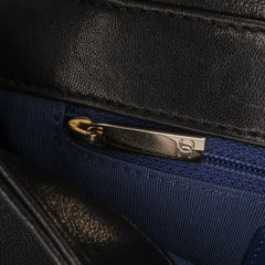 Small Bicolor Lambskin Mademoiselle Flap