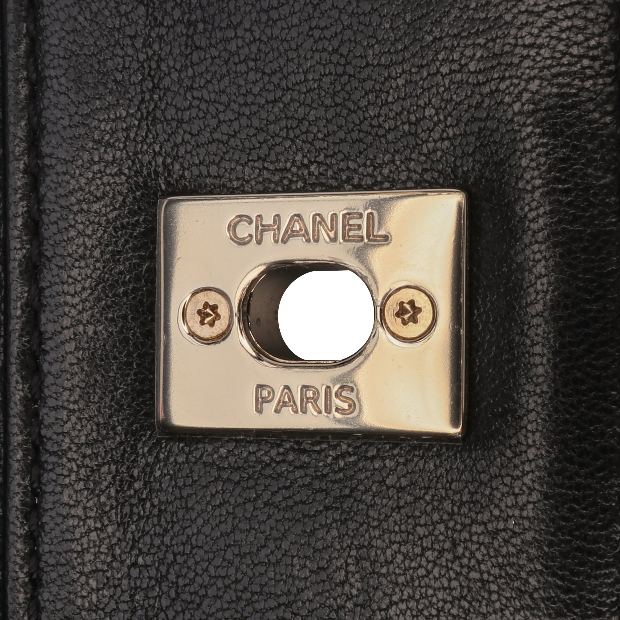 Small Bicolor Lambskin Mademoiselle Flap