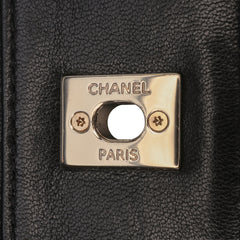 Small Bicolor Lambskin Mademoiselle Flap