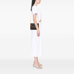 Honeycomb Coated Canvas Chain Crossbody