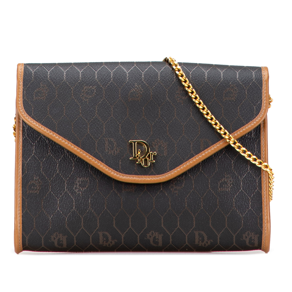 Honeycomb Coated Canvas Chain Crossbody