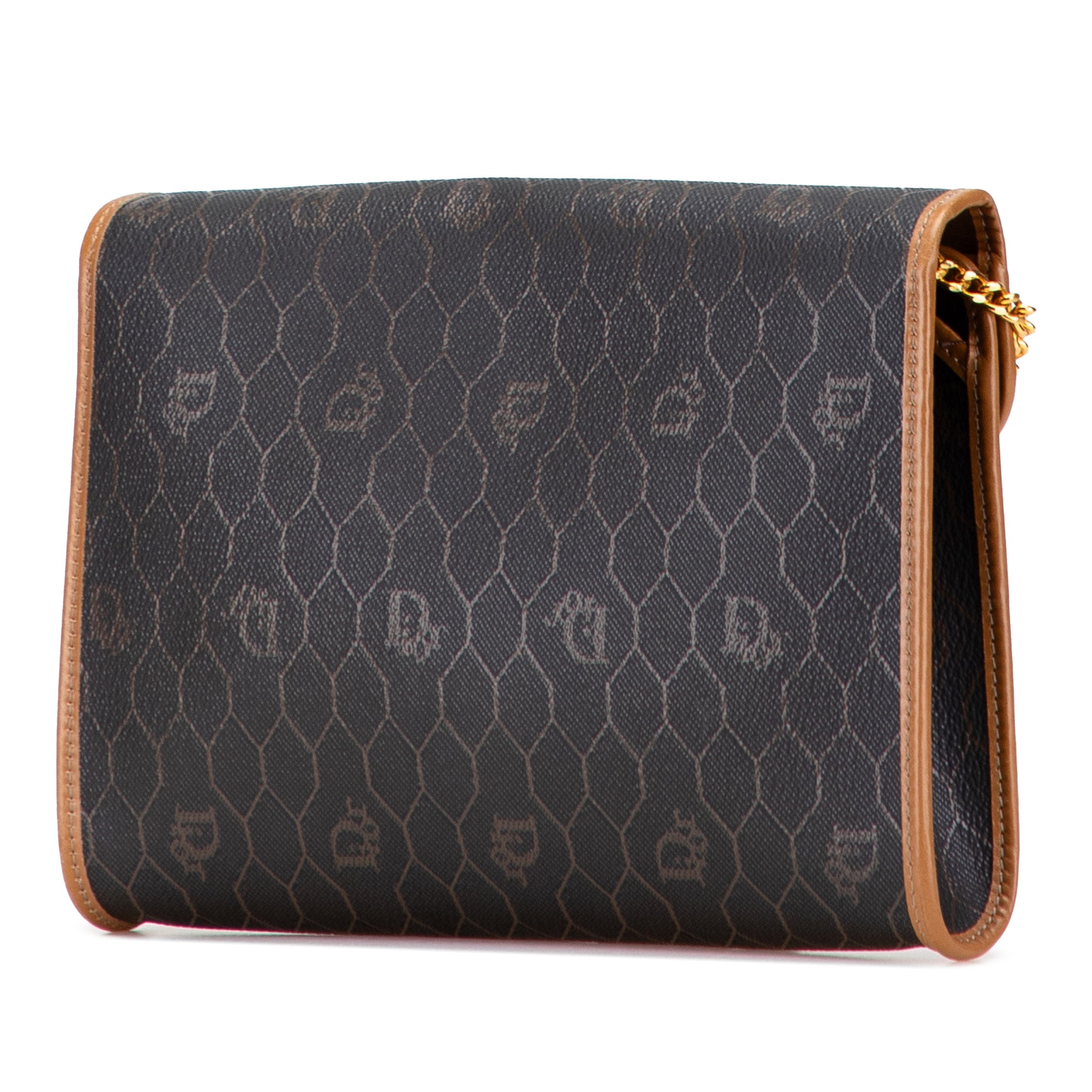 Honeycomb Coated Canvas Chain Crossbody
