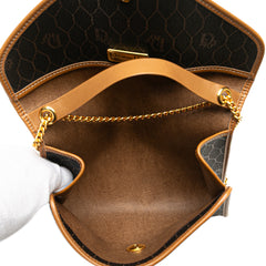 Honeycomb Coated Canvas Chain Crossbody