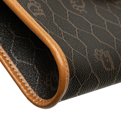 Honeycomb Coated Canvas Chain Crossbody
