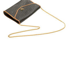 Honeycomb Coated Canvas Chain Crossbody