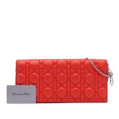 Lambskin Cannage Lady Dior Wallet On Chain