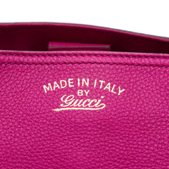 Medium Calfskin Bamboo Shopper Satchel