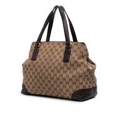 Medium GG Canvas Web Dressage Tote