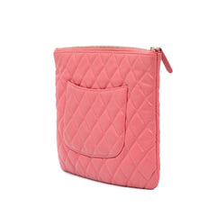 Medium Quilted Caviar O Case Clutch