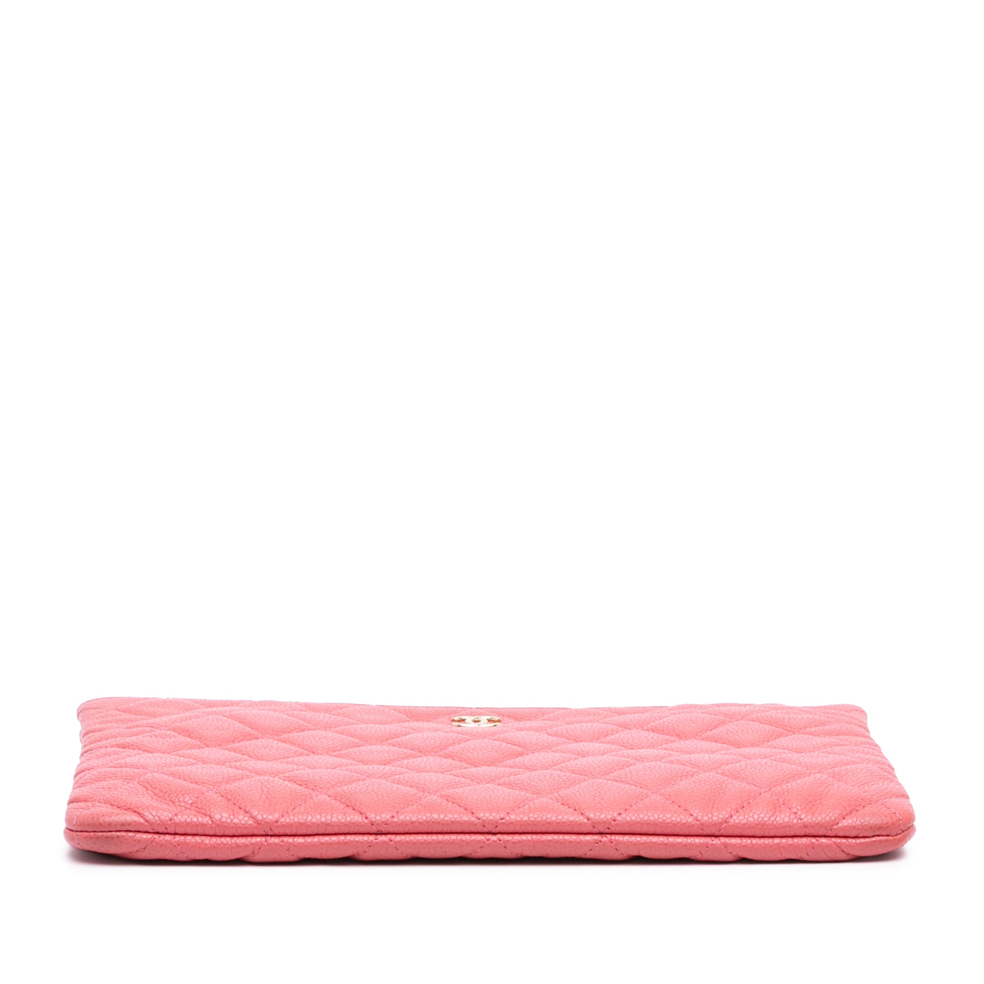 Medium Quilted Caviar O Case Clutch