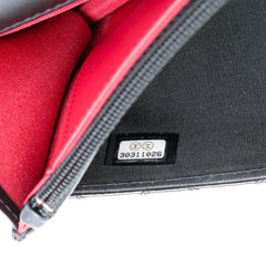 CC Shiny Aged Calfskin Wallet On Chain