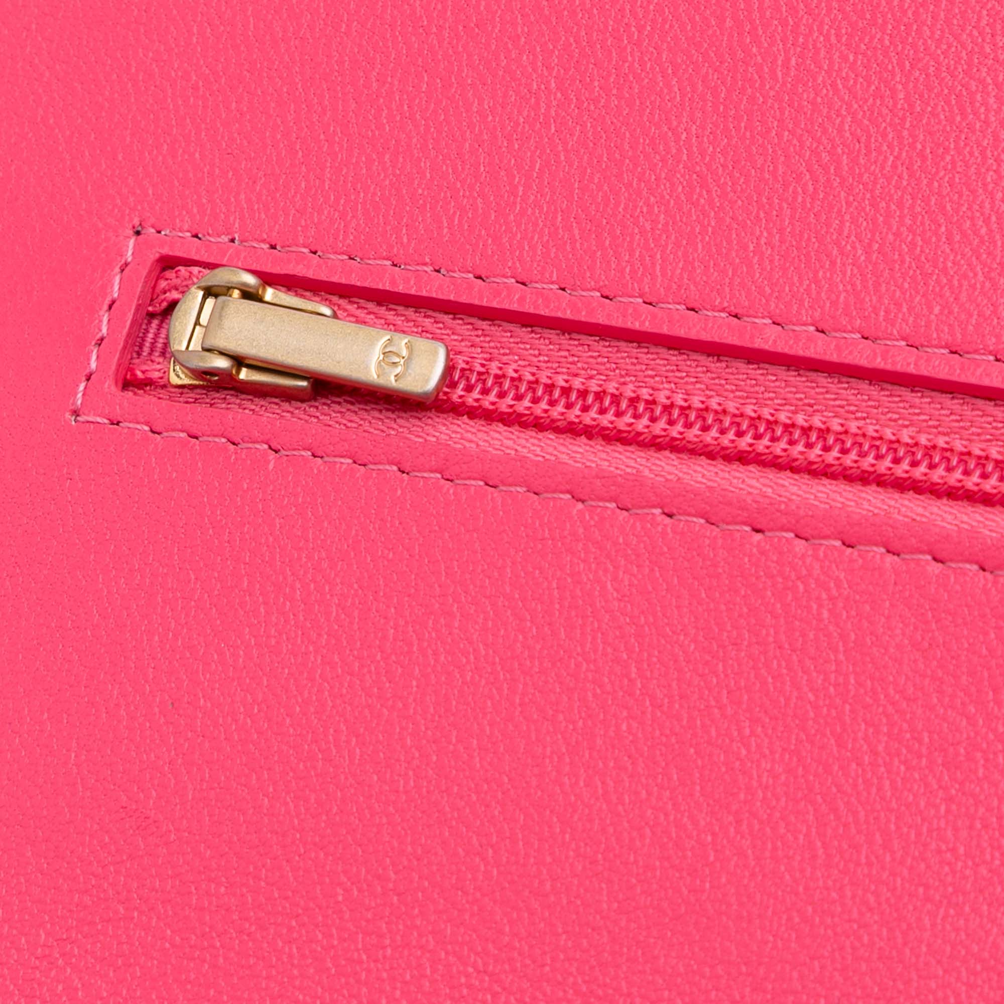 Quilted Lambskin Acrylic Coco Love Wallet on Chain