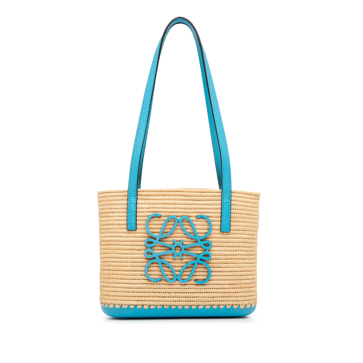 Raffia Square Basket Tote_0