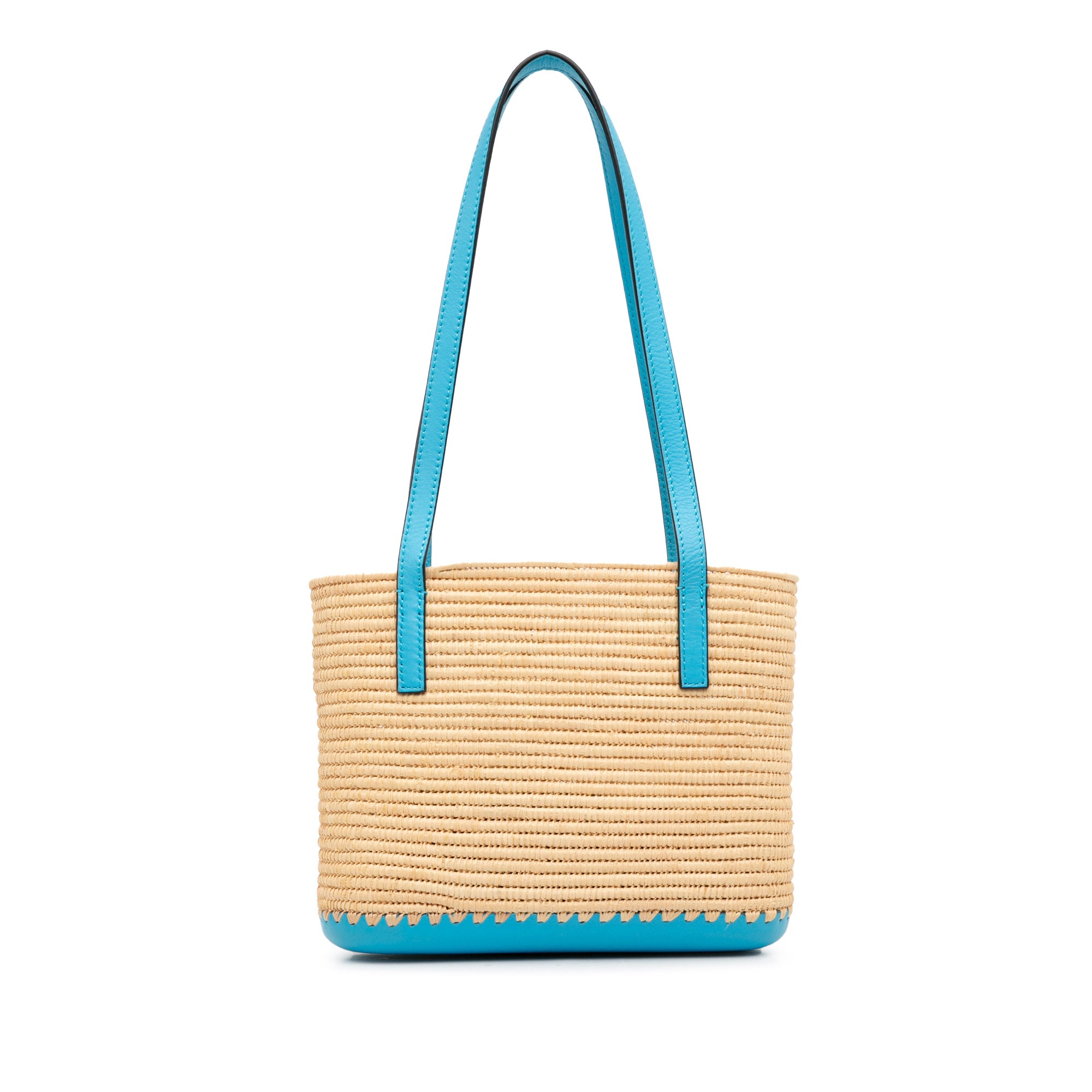 Raffia Square Basket Tote_3