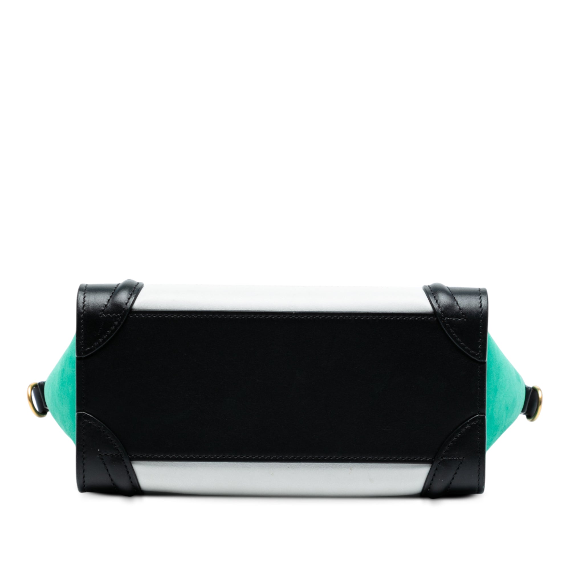 Nano Tricolor Leather Luggage Tote