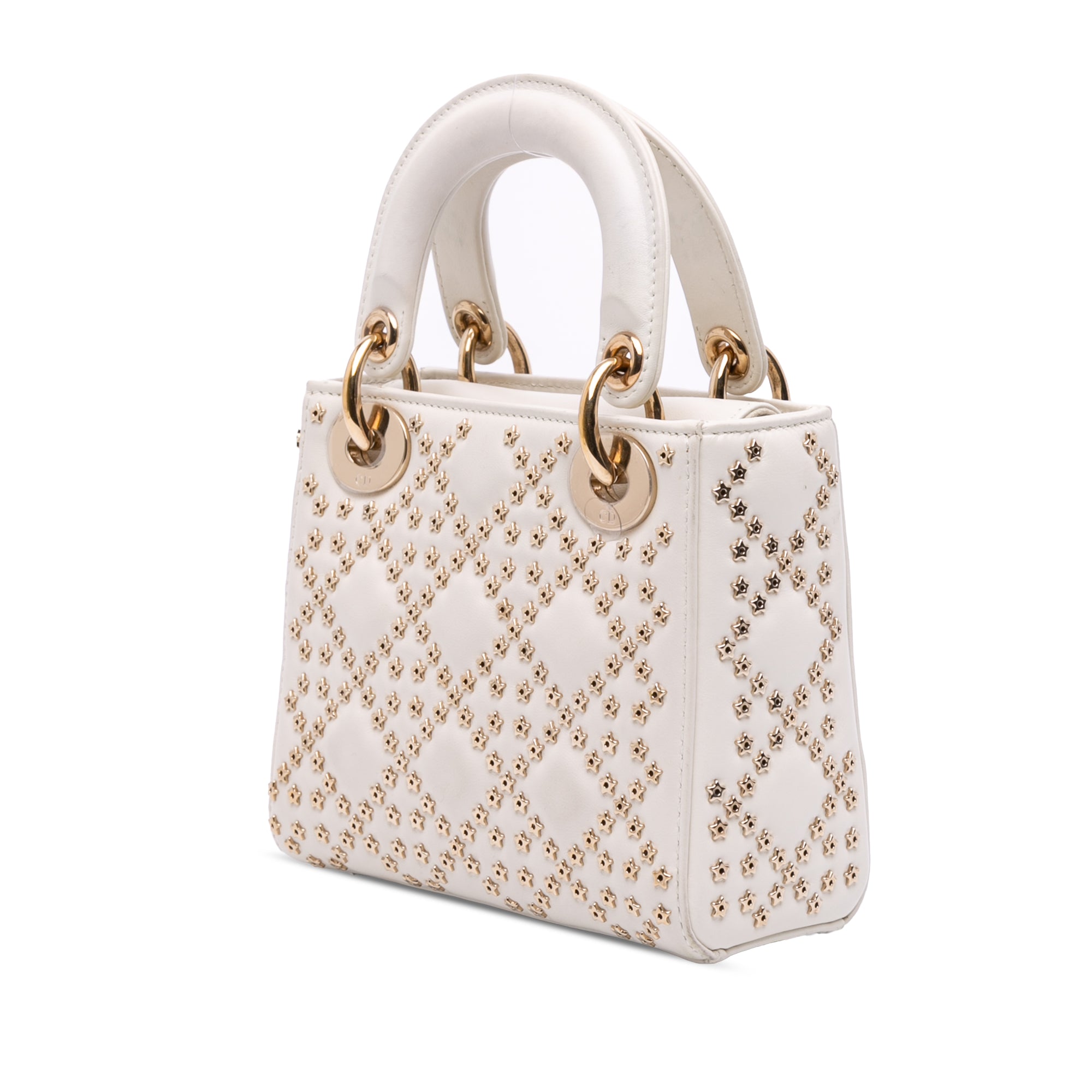 Mini Lambskin Cannage Lucky Star Studded Lady Dior