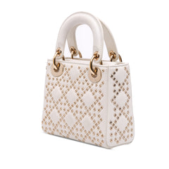 Mini Lambskin Cannage Lucky Star Studded Lady Dior