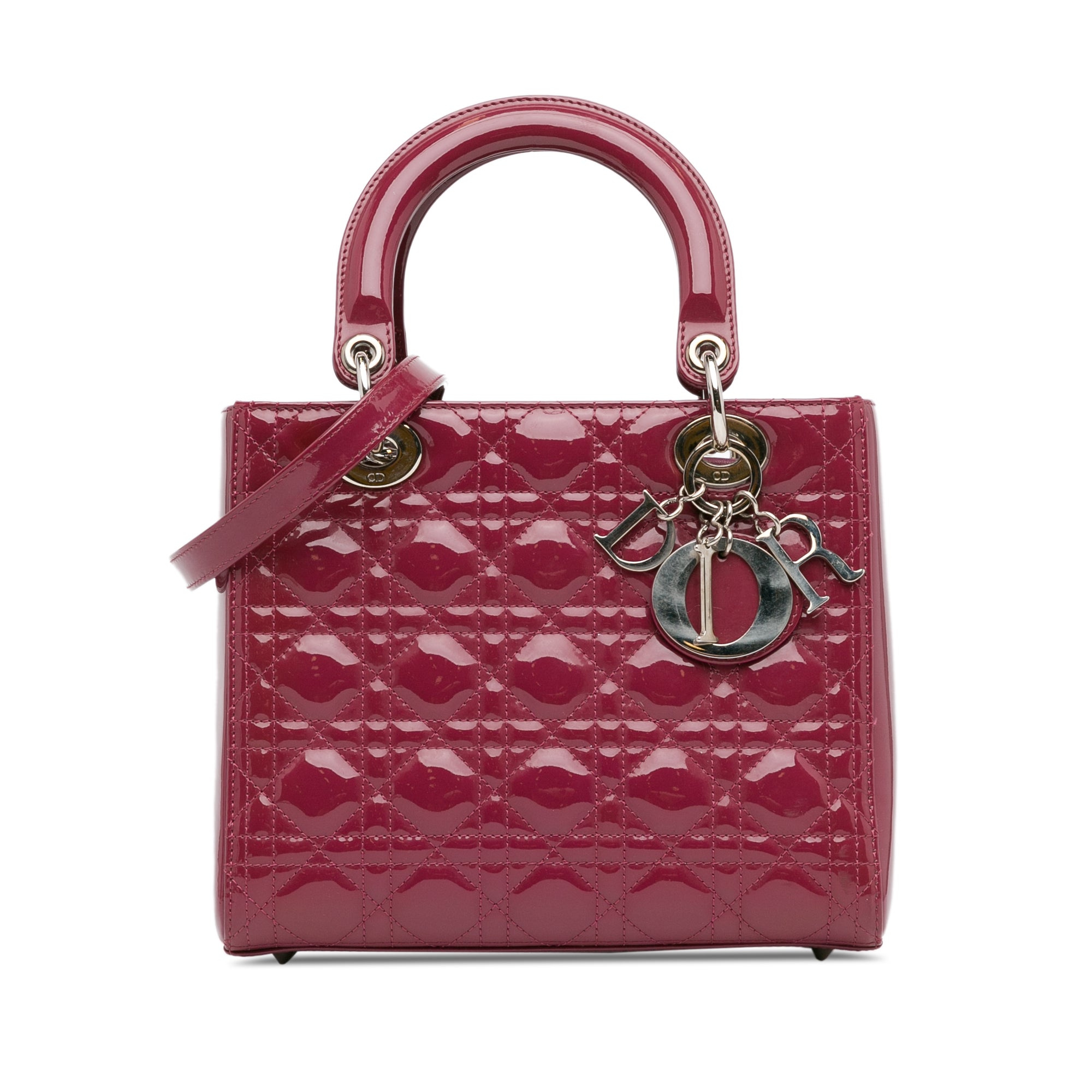 Medium Patent Cannage Lady Dior_0