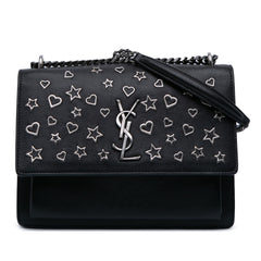 Medium Leather Monogram Stars and Hearts Sunset Crossbody