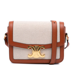 Teen Canvas and Calfskin Triomphe Crossbody