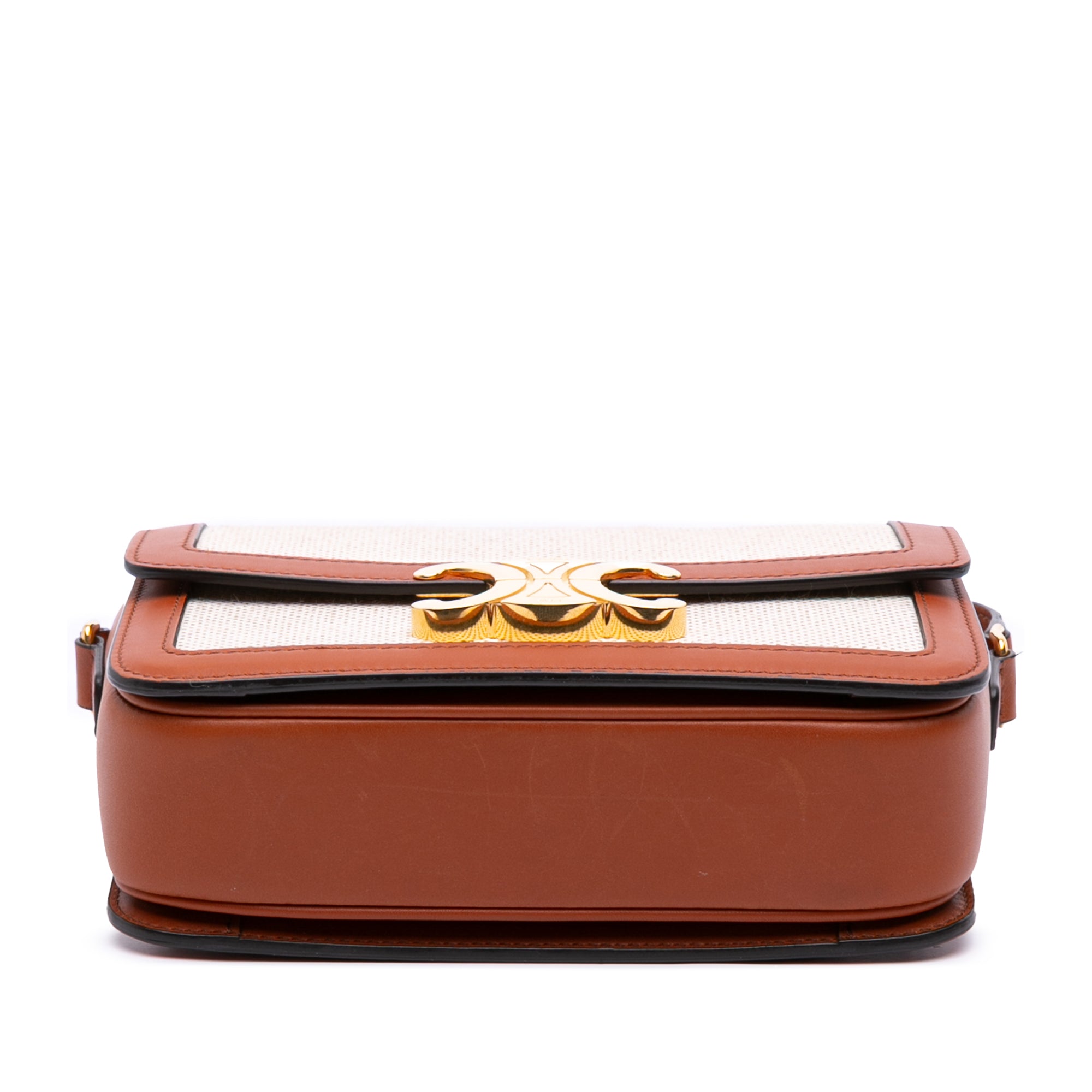 Teen Canvas and Calfskin Triomphe Crossbody