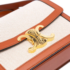 Teen Canvas and Calfskin Triomphe Crossbody