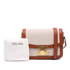 Teen Canvas and Calfskin Triomphe Crossbody
