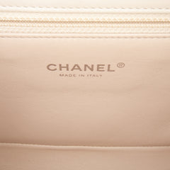 CC Stitched Calfskin Chain Flap