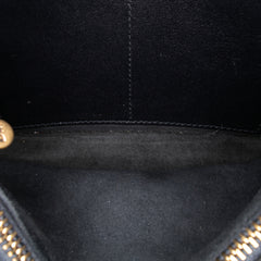 Studded Denim Diorama Wallet on Chain