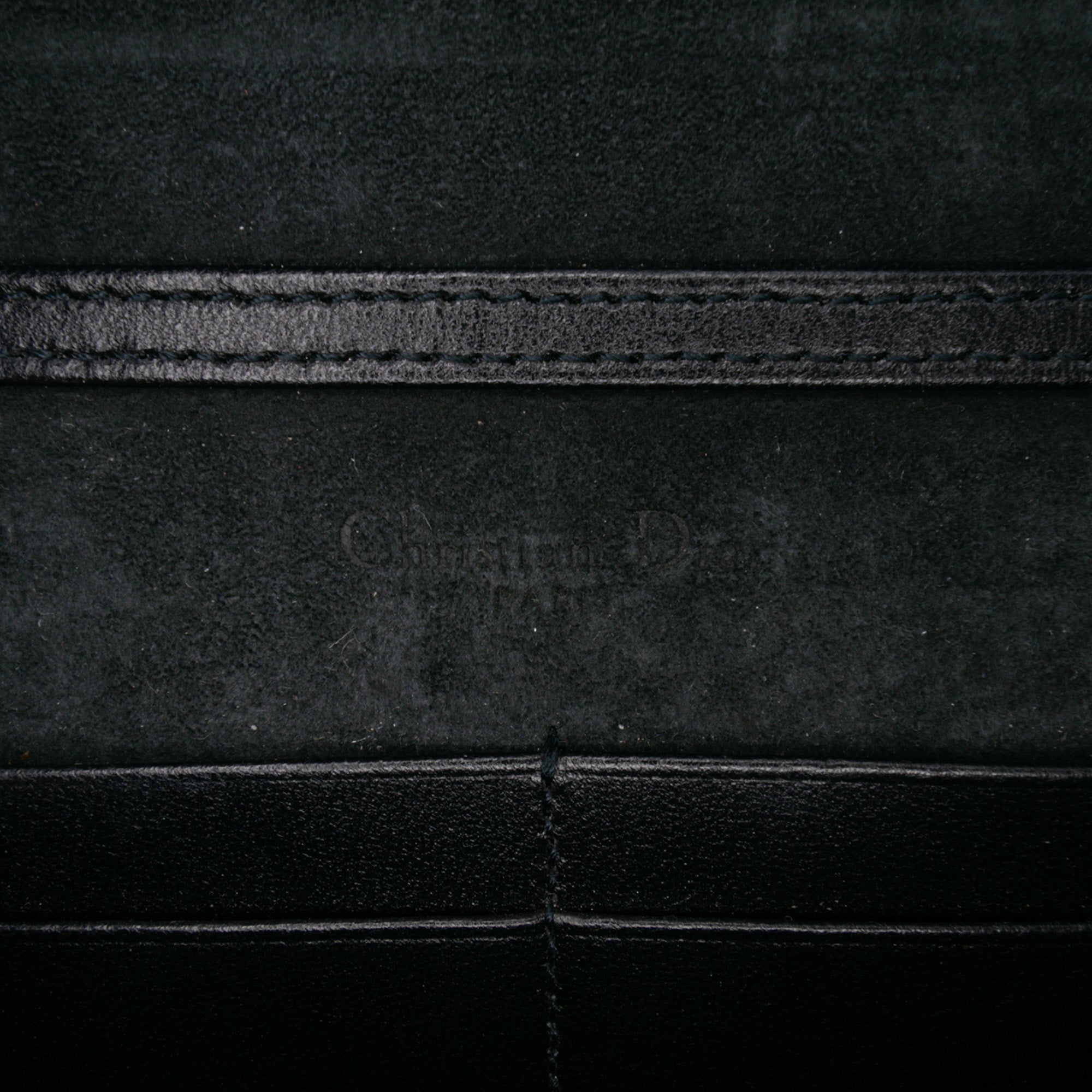 Studded Denim Diorama Wallet on Chain