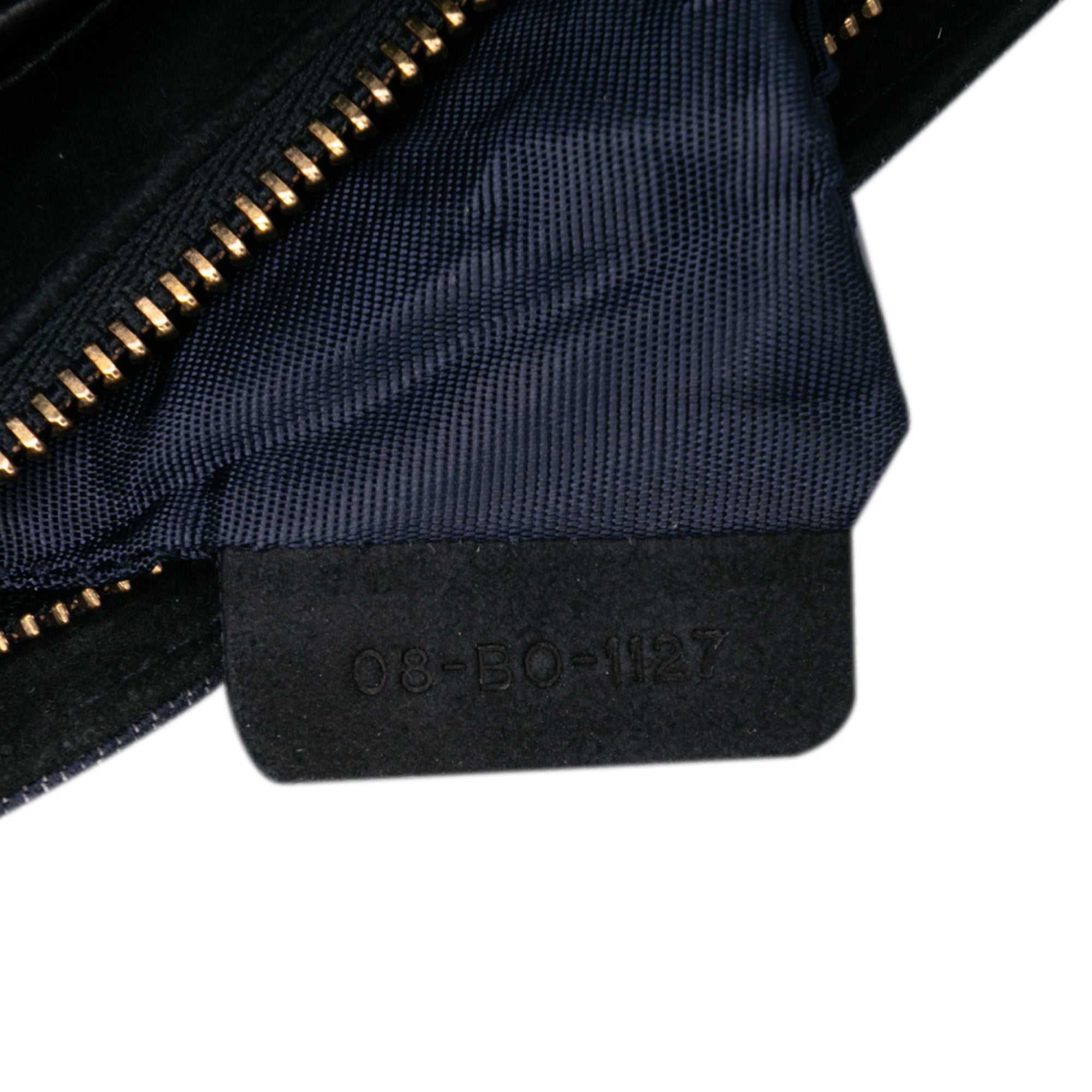 Studded Denim Diorama Wallet on Chain