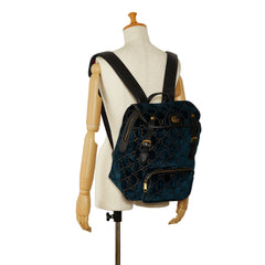 GG Velvet Double Buckle Backpack_9