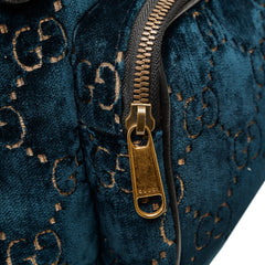 GG Velvet Double Buckle Backpack_7