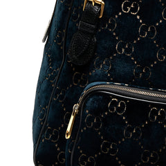 GG Velvet Double Buckle Backpack_8