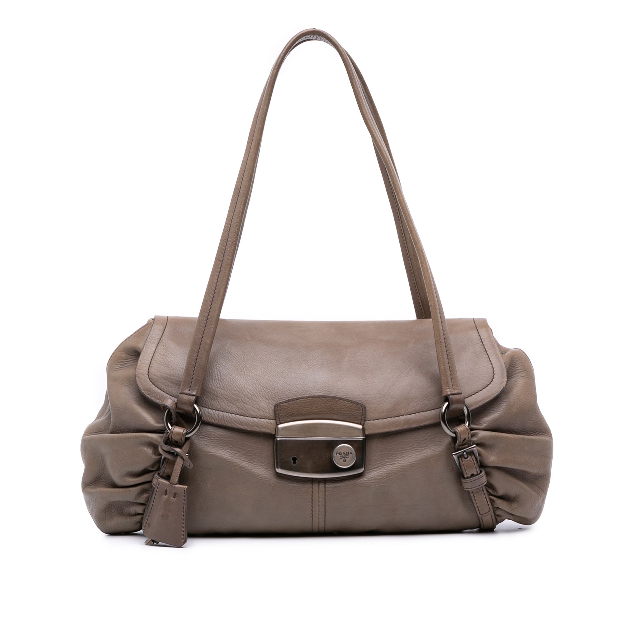 Royal Calf Pushlock Shoulder Bag