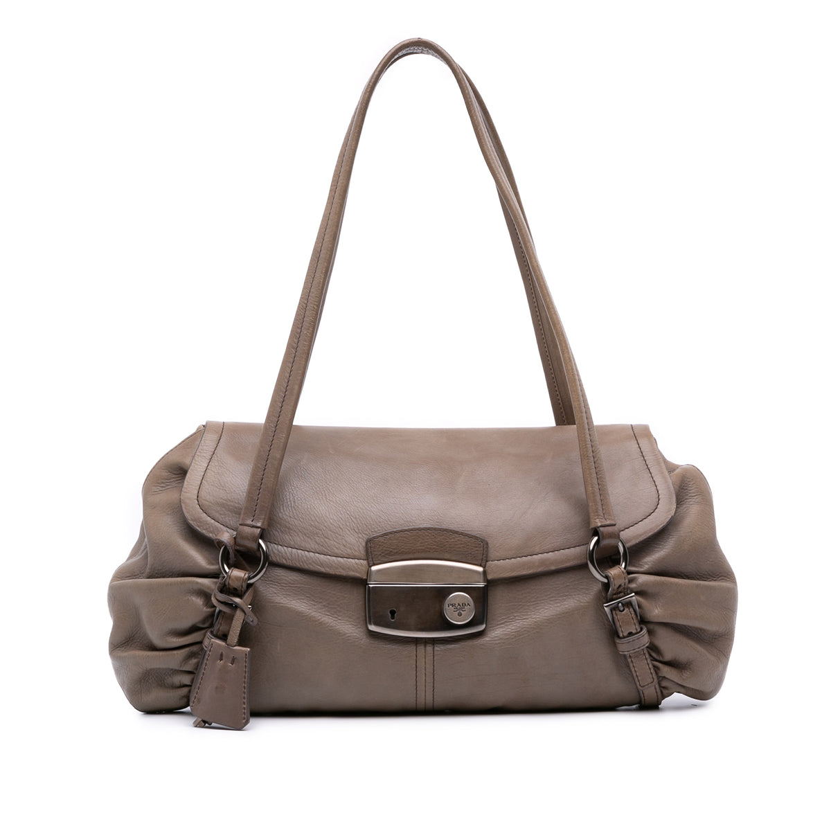 Royal Calf Pushlock Shoulder Bag