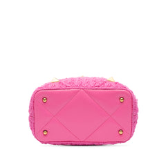Small Woven Wool Roman Stud The Handle Bag