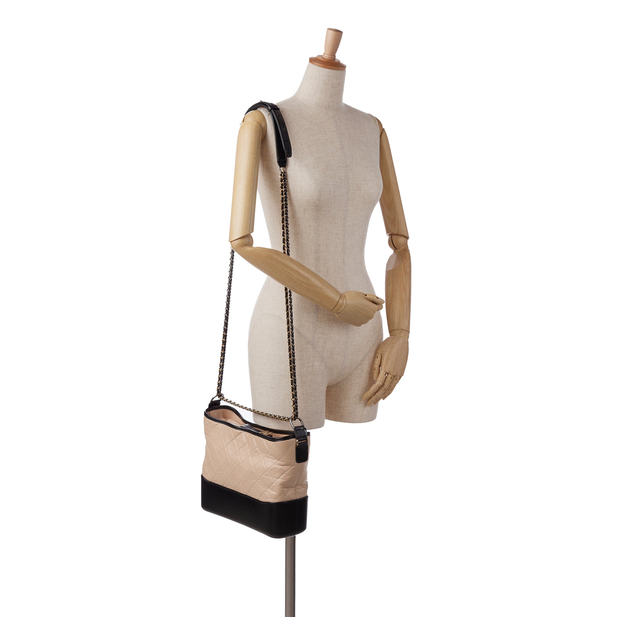 Medium Bicolor Lambskin Gabrielle Crossbody