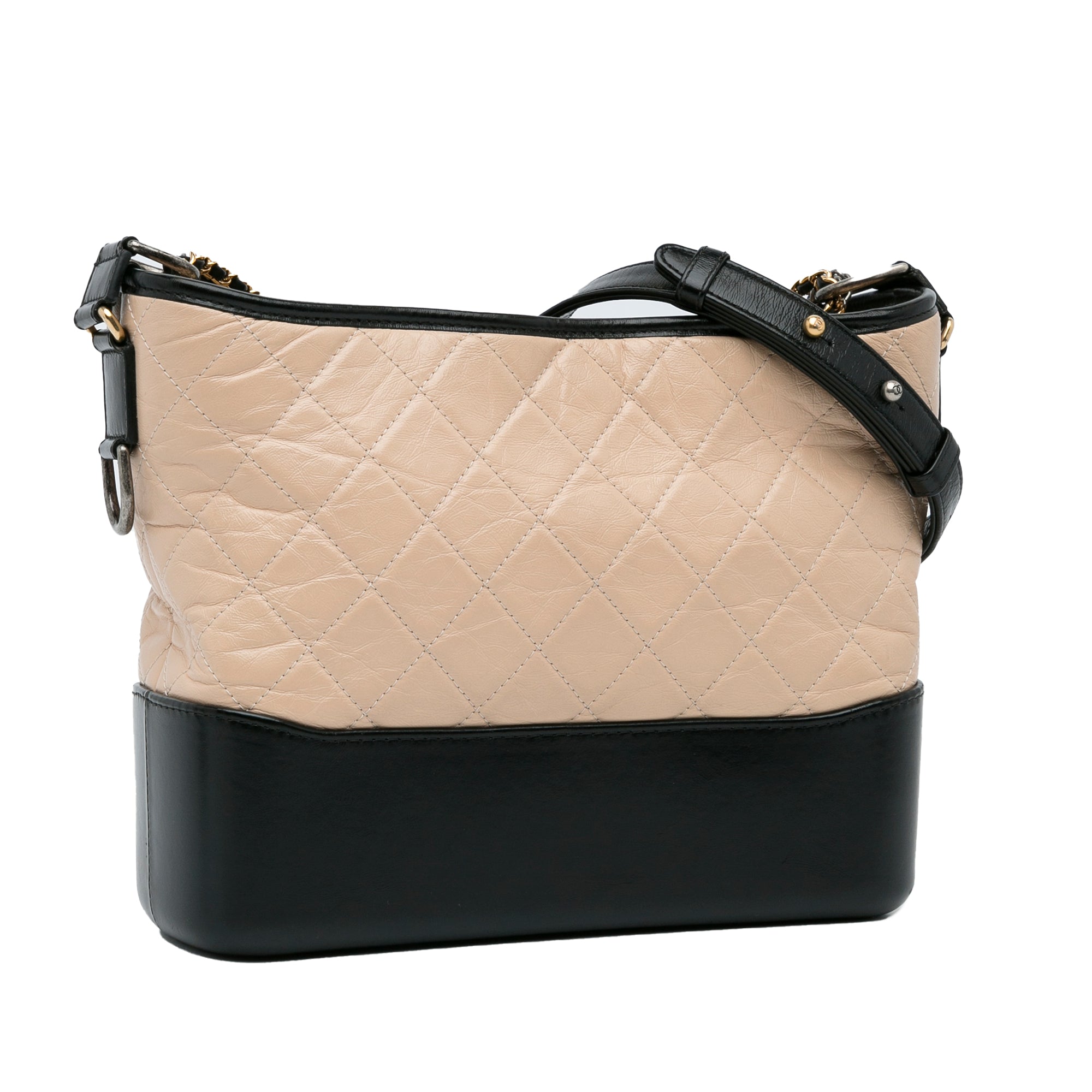Medium Bicolor Lambskin Gabrielle Crossbody
