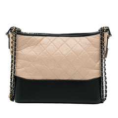 Medium Bicolor Lambskin Gabrielle Crossbody