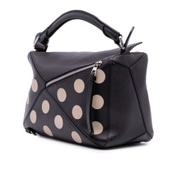 Medium Calfskin Polka Dot Puzzle Satchel