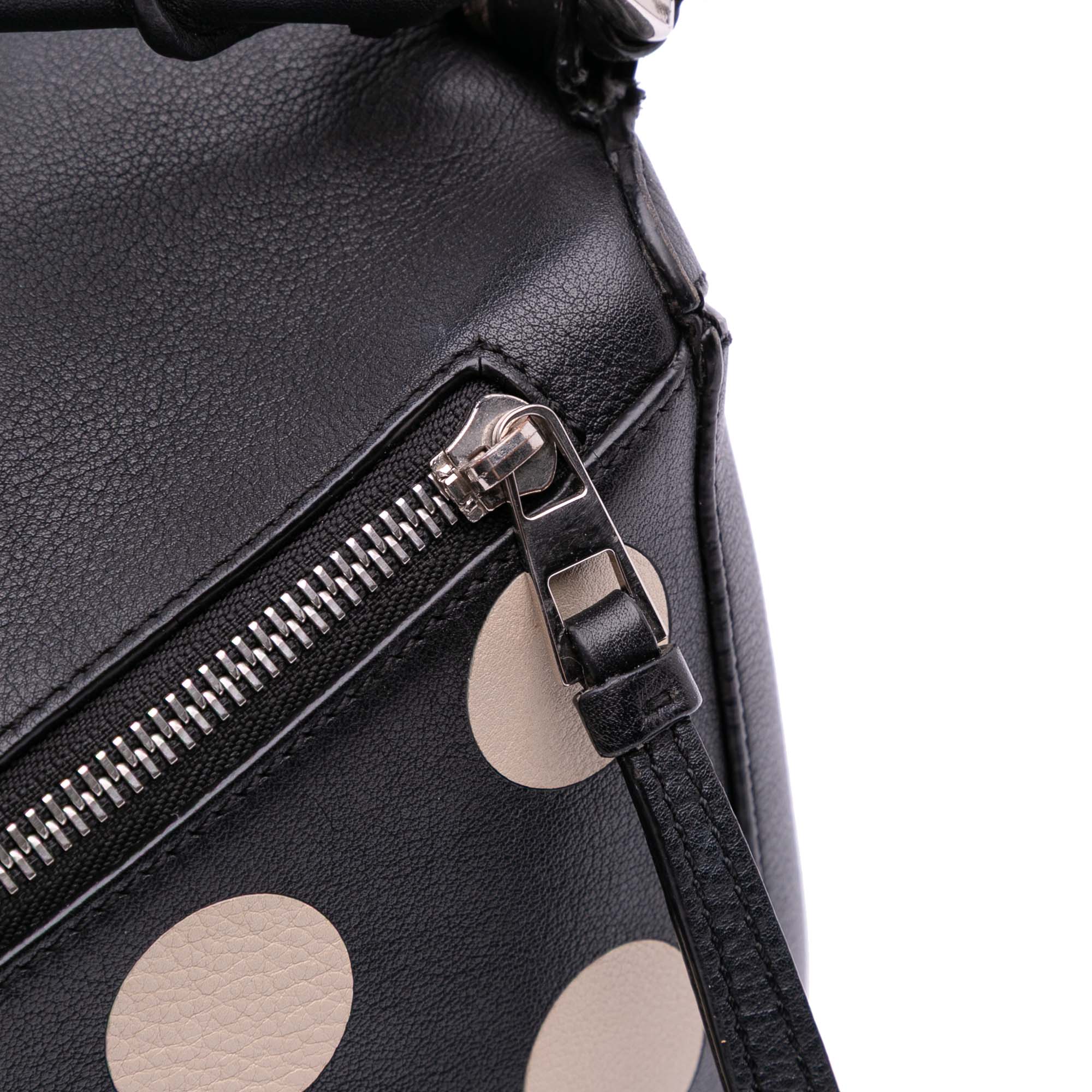 Medium Calfskin Polka Dot Puzzle Satchel